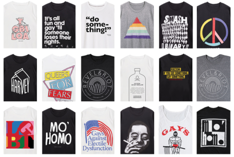 Revel & Riot LGBTQ pride t-shirts
